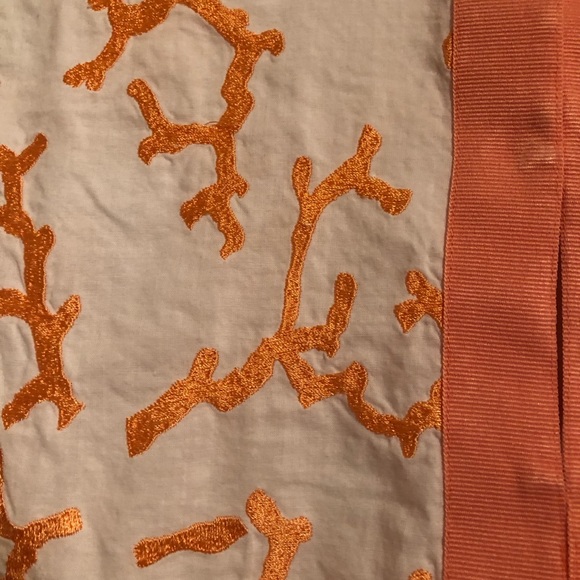 CJ Laing Embroidered Tunic Top White Peach L - Picture 4 of 6